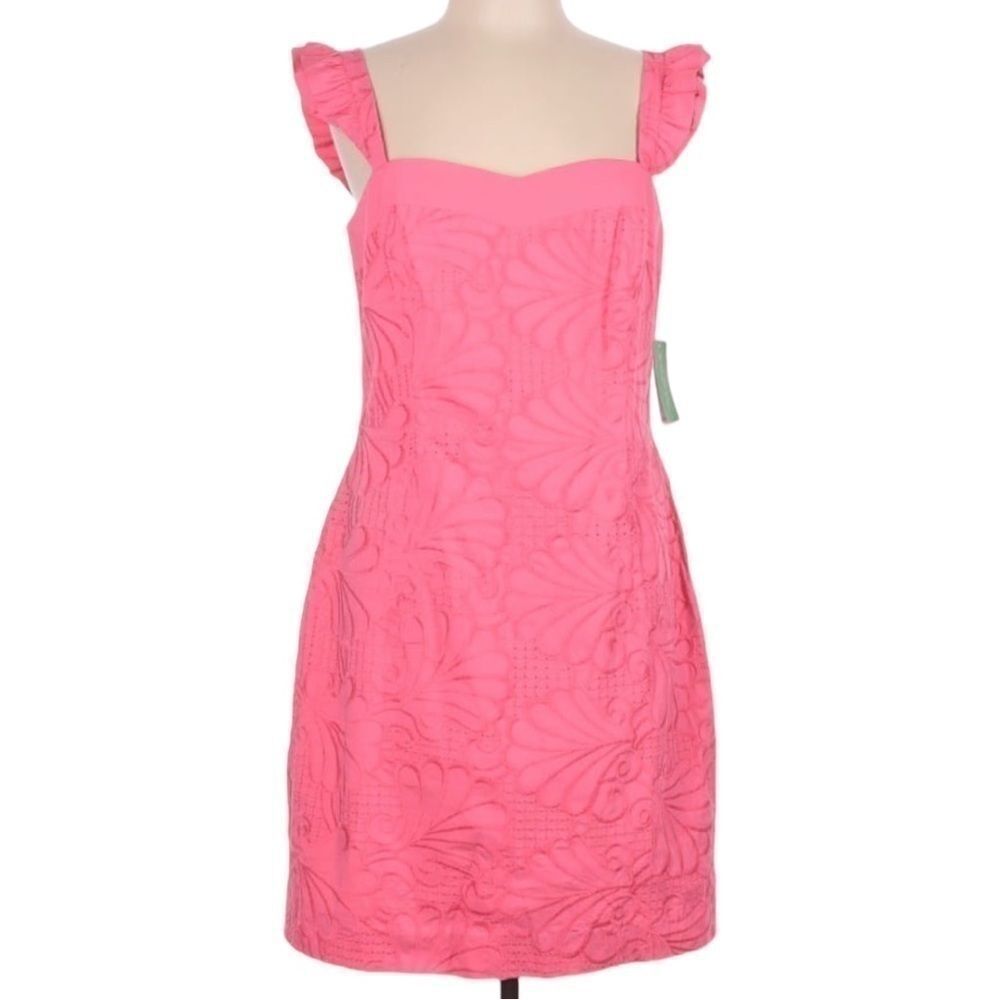 Lilly Pulitzer Sarafina Dress Pink Salmon - A Dollop Of Scallop Dress  NWT